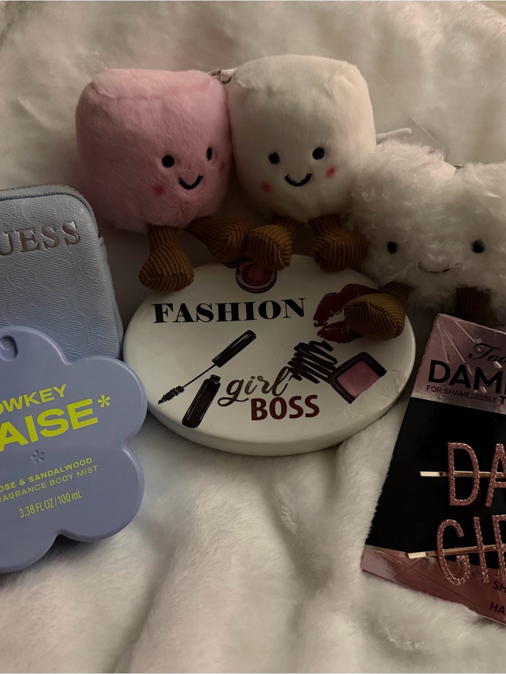 BNWT White and Pink 'Girl Boss' Fashion Trinket Dish